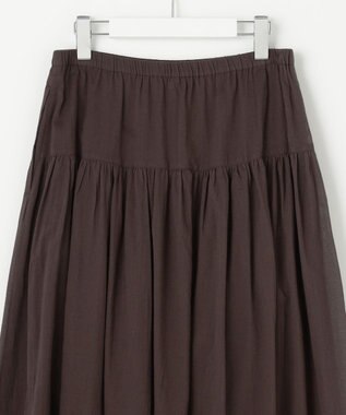 23区 【Indian Factory】コットンボイル スカート ブラウン系