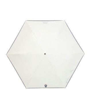 MOONBAT 【WEB限定/遮光率100%/遮熱/UV】POLO RALPH LAUREN（ポロ ラルフローレン）晴雨兼用日傘 ワンポイント ポロベア 折りたたみ傘 ポーチタイプ オフホワイト