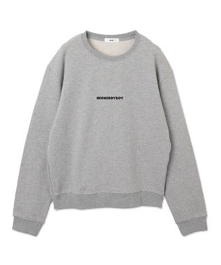 WEGO 【ユニセックス着用ITEM】THEBOYエルボーパッチクルーネックPO 杢グレー