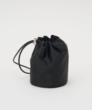 russet クラウズナイロン巾着ポーチ(Z-231) Black