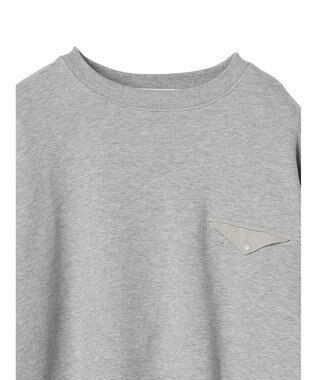 AMERICAN HOLIC ポケット付きバックドレープ裏毛プルオーバー Light Gray Mixture