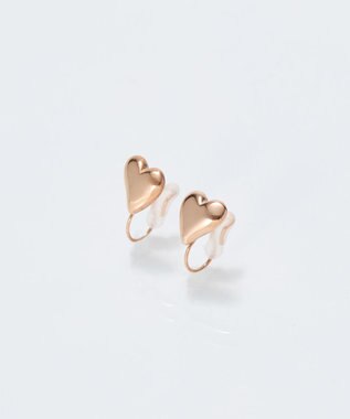 Phoebe 【痛くないシリーズ/金属アレルギー対応】ニュアンスハートライトフィットイヤリング　シャンパンゴールド シャンパンゴールド