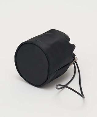 russet クラウズナイロン巾着ポーチ(Z-231) Black