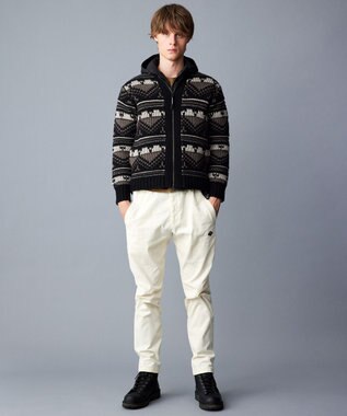 JOSEPH ABBOUD MOUNTAIN 【ペルー素材使用】ハイランドウール カウチン ジップ ニット ブラック系7