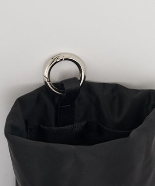 russet クラウズナイロン巾着ポーチ(Z-231) Black