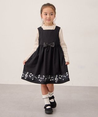 ANY KIDS メロディジャンパースカート ブラック