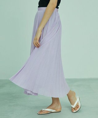 BEIGE， THISTLE / プリーツスカート Rose