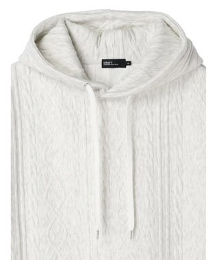 CRAFT STANDARD BOUTIQUE ケーブル柄カットパーカー2 Oatmeal