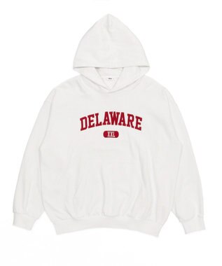 WEGO 【ユニセックス着用ITEM/SMLサイズ展開】グラフィックロゴプルパーカー ホワイト