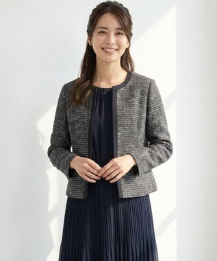 リップルボーダーストレッチ ジャケット