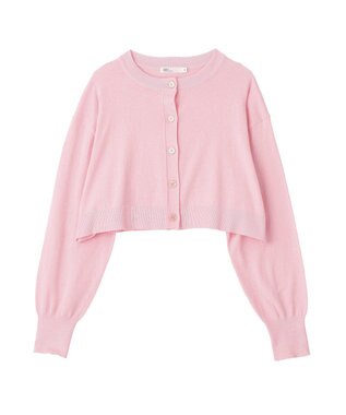 CRAFT STANDARD BOUTIQUE 選べる丈/クルーネックカーディガン Pink