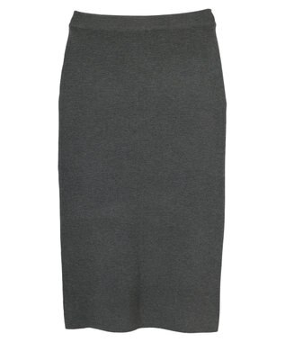 AMERICAN HOLIC ミラノリブニットタイトスカート Gray Mixture