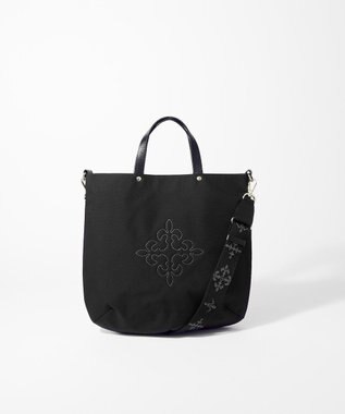 russet 《トートバッグ人気NO.1モデル》スリム2WAYトートバッグ <ナイロン>(CE-1404-WEB) Black