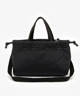 LeSportsac E/W CITY DRAWSTRING BAG??? /アップタウンディープシーブルー/ブラック アップタウンディープシーブルー/ブラック