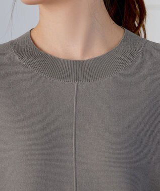 Tiaclasse 肩レースドルマンニットトップス グレー