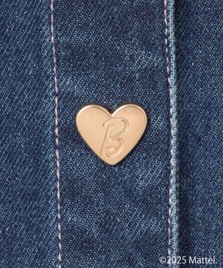 ANY KIDS 【Barbie(TM)】リボン デニムジャケット インディゴ