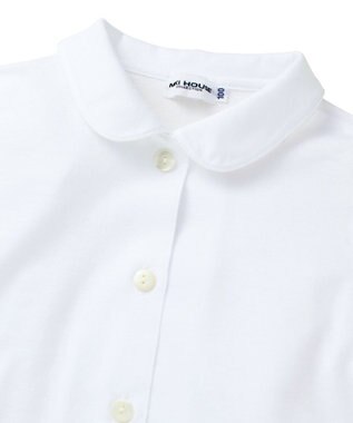 MIKI HOUSE HOT BISCUITS 【ミキハウス】【90-130cm】 天竺素材の半袖ブラウス 白