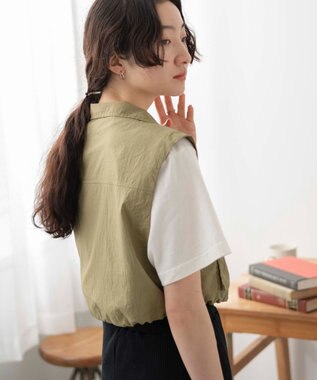 WEGO ミリタリーナイロンショートベスト カーキ