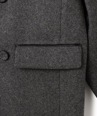 uncrave ライトメルトン ロングチェスターコート チャコール