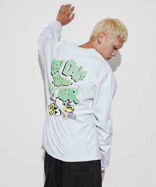 WEGO 【ユニセックス着用ITEM】別注ベンデイビスプランプロゴT（LS） ライトグレー