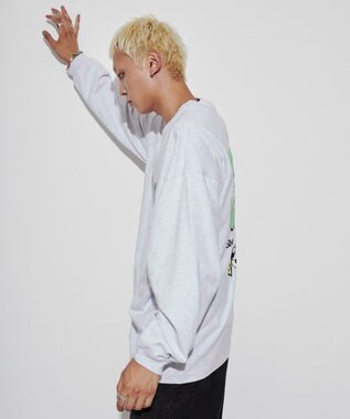 WEGO 【ユニセックス着用ITEM】別注ベンデイビスプランプロゴT（LS） ライトグレー