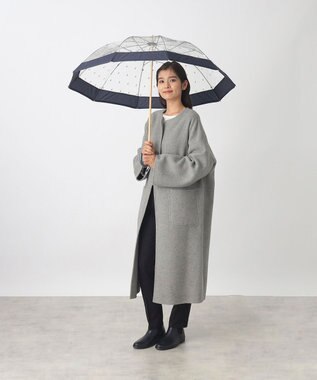 MOONBAT POLO RALPH LAUREN（ポロ ラルフローレン） 長傘 ビニール傘 ポロポニー バイカラー 10本骨 ネイビーブルー