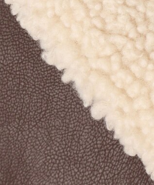 NAVE 【Nave】ヴィーガンムートン ライダースジャケット ブラウン系