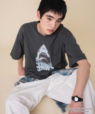 WEGO 【新柄追加/JAWS/ユニセックス着用ITEM/SMLサイズ展開】JAWSグラフィックT（S） 柄4