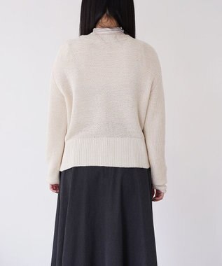 TOQUE 〈大草直子さんアドバイザー〉ベビーアルパカ×シルクハニカムニットトップス オフ