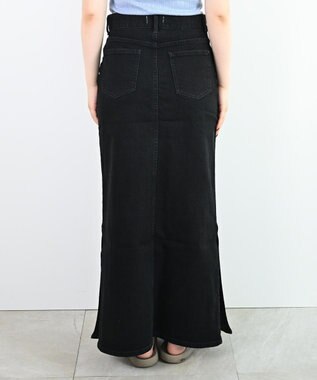 woadblue ＜坪田あさみさんコラボ＞LINE ラインスカート ブラック BLACK