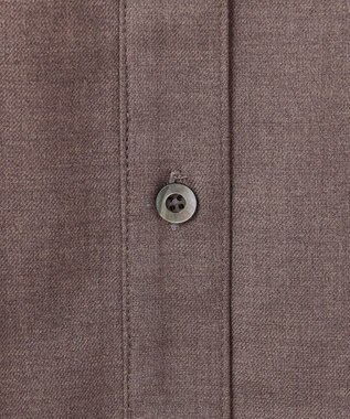 J.PRESS LADIES L 【洗える】T/Rウォッシャブルギャバ バンドカラー ワンピース モカ系