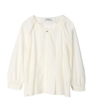 earth music&ecology ペプラムブラウス Ivory