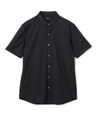 JOSEPH HOMME 新素材【洗える/ストレッチ】ハイゲージコットンジャージー 　レギュラーカラーシャツ ブラック系