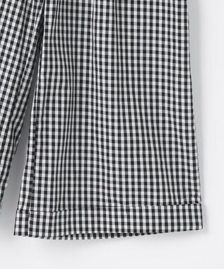 組曲 KIDS 【150-160cm】ギンガム パンツ ブラック系3