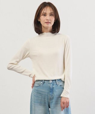 J.PRESS LADIES S シルク混ベアテレコ ハイネック シアー カットソー