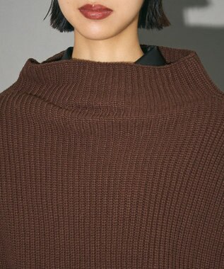 Green Parks フードマフラー＋ケープニット Dark Brown