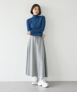 CRAFT STANDARD BOUTIQUE 洗える/とてもちリブタートルネックニットプルオーバー/24AW Blue