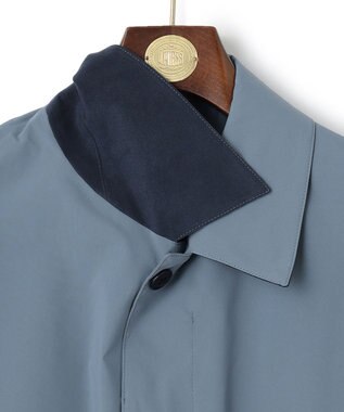 J.PRESS MEN テクニカルライトポプリン ドレスカーコート サックスブルー系