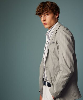 JOSEPH ABBOUD 【ポケッタブル/ハイパワーストレッチ/Eco 撥水】アクティブレジャー ジャケット ライトグレー系