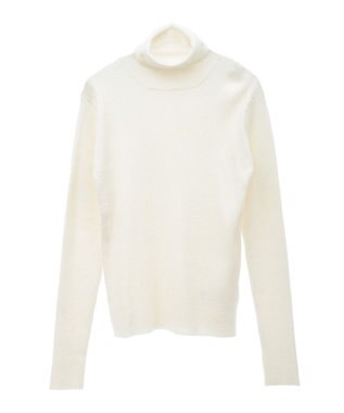 CRAFT STANDARD BOUTIQUE 洗える/とてもちリブタートルネックニットプルオーバー/24AW Ivory
