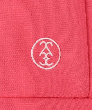 23区GOLF 【WOMEN】ライトダンボール ロゴリブモックネック ピンク系