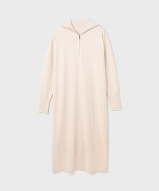 GRACE CONTINENTAL ストレートニットワンピース ベージュ