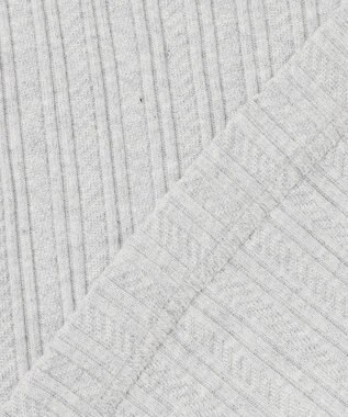 JOSEPH ABBOUD 【キングサイズ・ビジカジ】ストライプリンクス VネックＴシャツ ライトグレー系