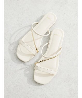 Green Parks ・ｍｉｎｉａ　ナローストラップミュール Ivory