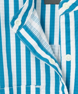 PW CIRCULUS 【高通気 / 軽撥水 / 軽量のDotAir 使用】【WOMEN】ストライプ柄ワンピ サックスブルー系2