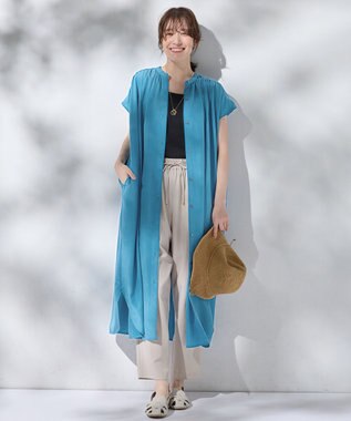 ANY ラフィア風ペーパーハット ブラウン