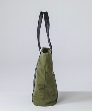 YUSHI EVER - TOTE BAG ナイロン 本革 トートバッグ オリーブ