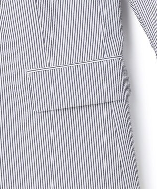 BEIGE， 【洗える・WEB限定】NEMESIA / ソフトサッカーノーカラージャケット Navy St.