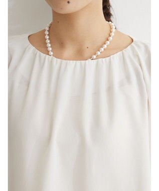 Green Parks ｅｆ－ｄｅ　ギャザーブラウス White