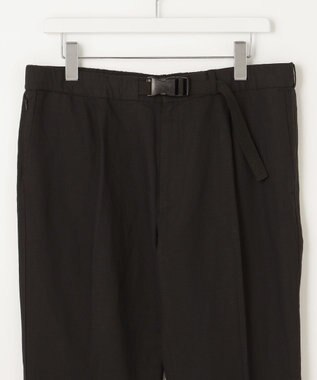 UNFILO MENS ライトリネン テーパードパンツ [23年春夏商品] ブラック